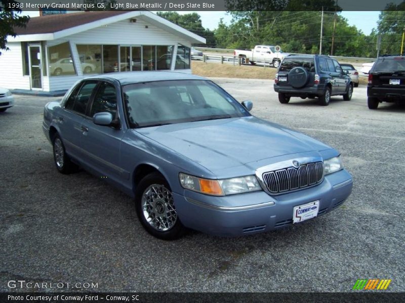 Light Blue Metallic / Deep Slate Blue 1998 Mercury Grand Marquis GS