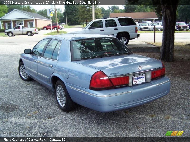 Light Blue Metallic / Deep Slate Blue 1998 Mercury Grand Marquis GS