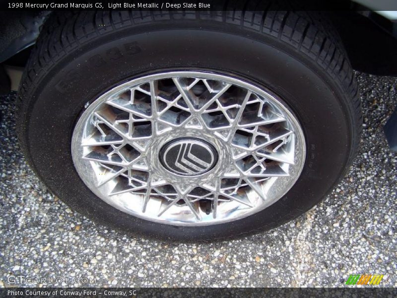 Light Blue Metallic / Deep Slate Blue 1998 Mercury Grand Marquis GS