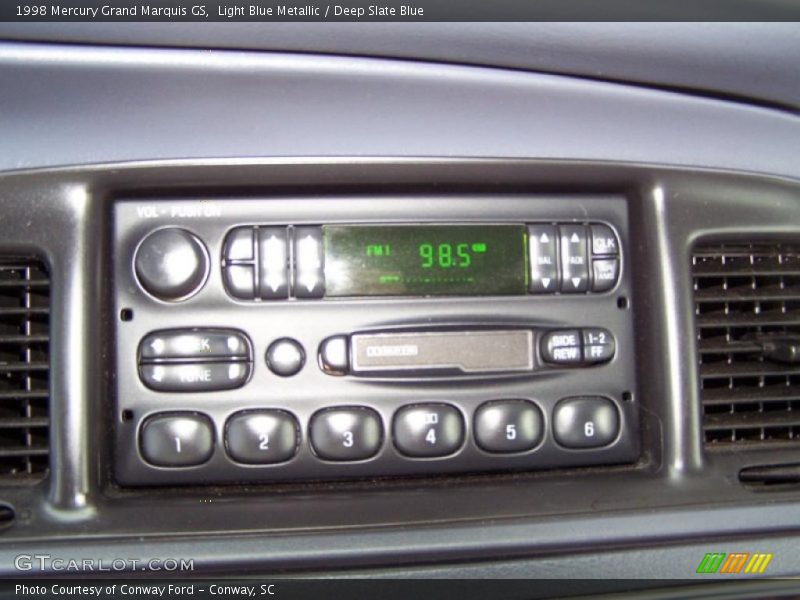 Light Blue Metallic / Deep Slate Blue 1998 Mercury Grand Marquis GS