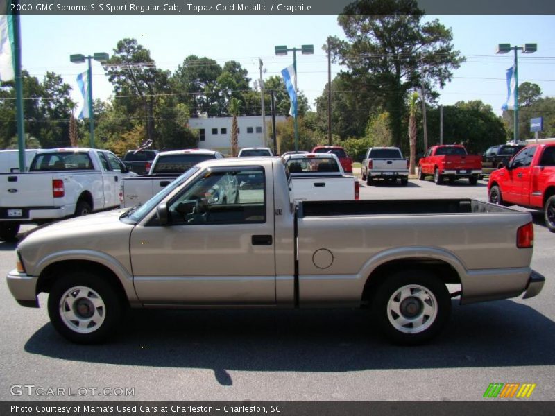 Topaz Gold Metallic / Graphite 2000 GMC Sonoma SLS Sport Regular Cab