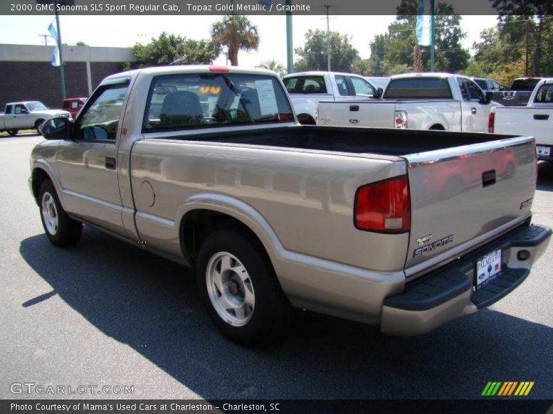 Topaz Gold Metallic / Graphite 2000 GMC Sonoma SLS Sport Regular Cab