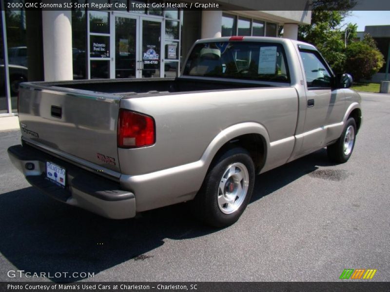 Topaz Gold Metallic / Graphite 2000 GMC Sonoma SLS Sport Regular Cab