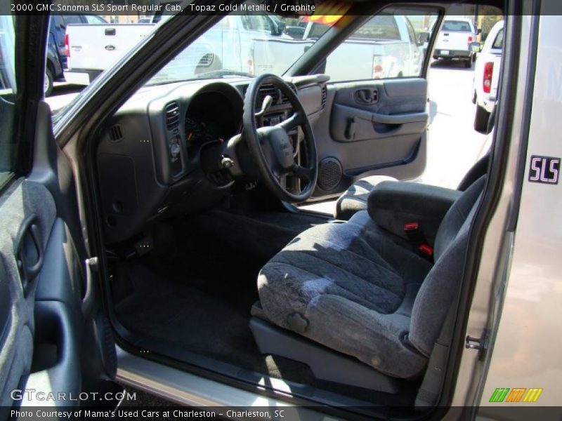 Topaz Gold Metallic / Graphite 2000 GMC Sonoma SLS Sport Regular Cab