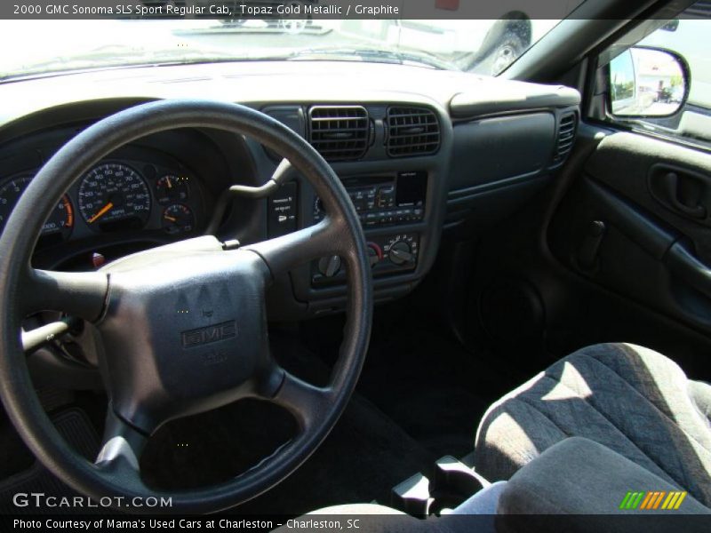 Topaz Gold Metallic / Graphite 2000 GMC Sonoma SLS Sport Regular Cab