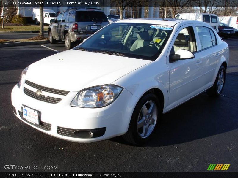 Summit White / Gray 2008 Chevrolet Cobalt LT Sedan