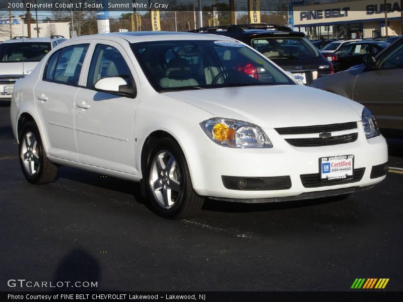 Summit White / Gray 2008 Chevrolet Cobalt LT Sedan
