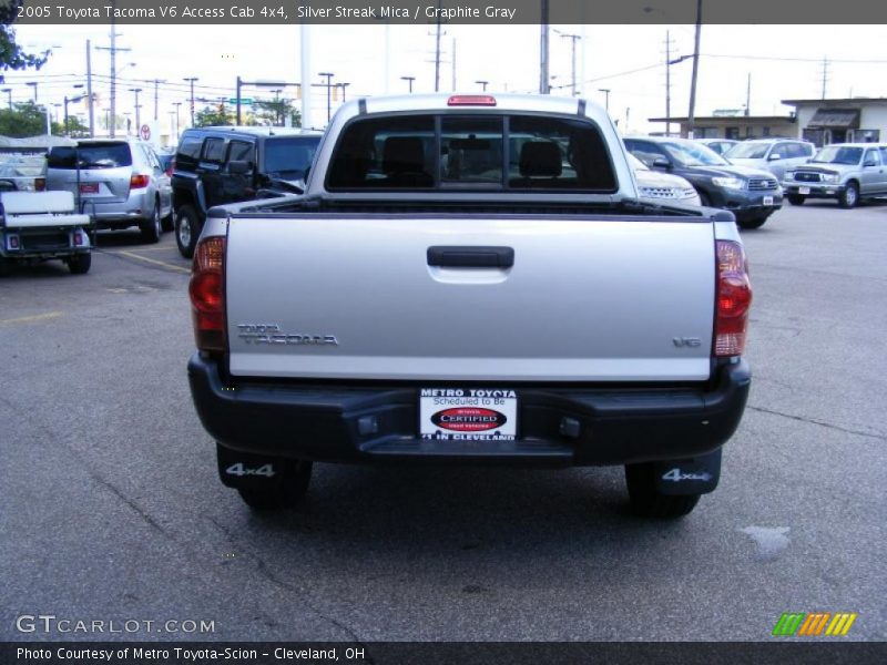 Silver Streak Mica / Graphite Gray 2005 Toyota Tacoma V6 Access Cab 4x4