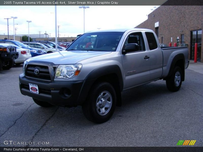 Silver Streak Mica / Graphite Gray 2005 Toyota Tacoma V6 Access Cab 4x4