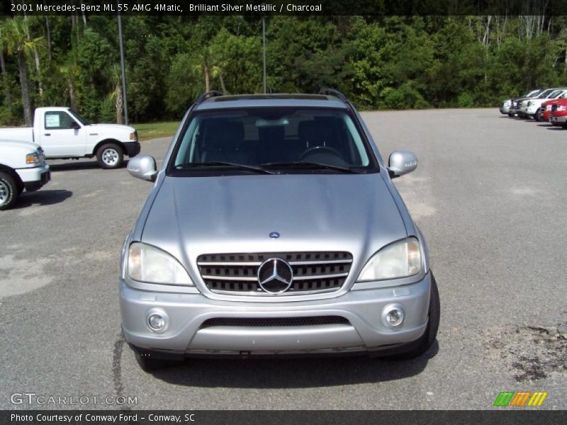 Brilliant Silver Metallic / Charcoal 2001 Mercedes-Benz ML 55 AMG 4Matic