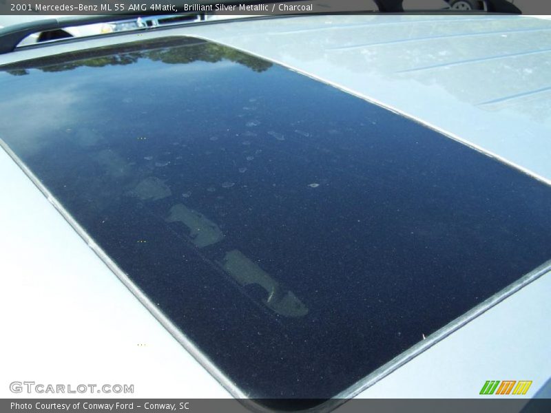 Brilliant Silver Metallic / Charcoal 2001 Mercedes-Benz ML 55 AMG 4Matic
