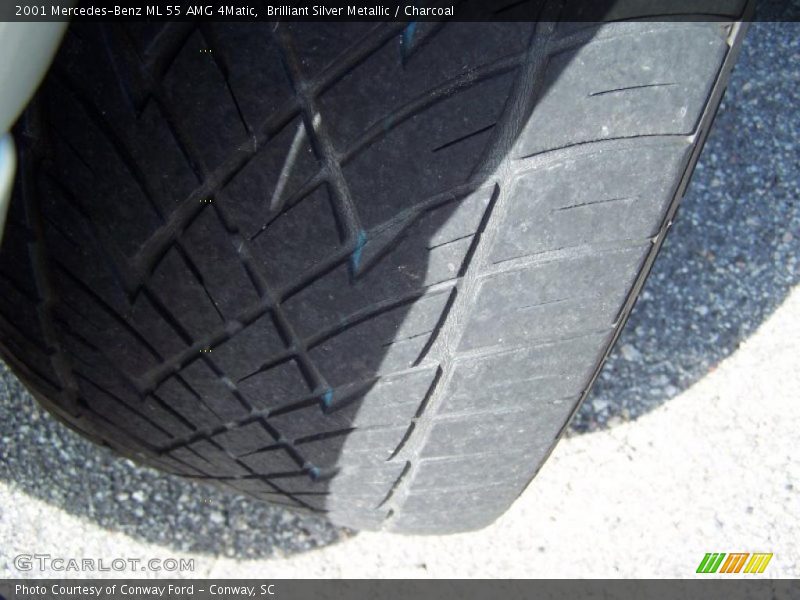 Brilliant Silver Metallic / Charcoal 2001 Mercedes-Benz ML 55 AMG 4Matic