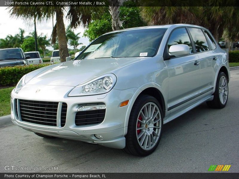 Crystal Silver Metallic / Black 2008 Porsche Cayenne GTS