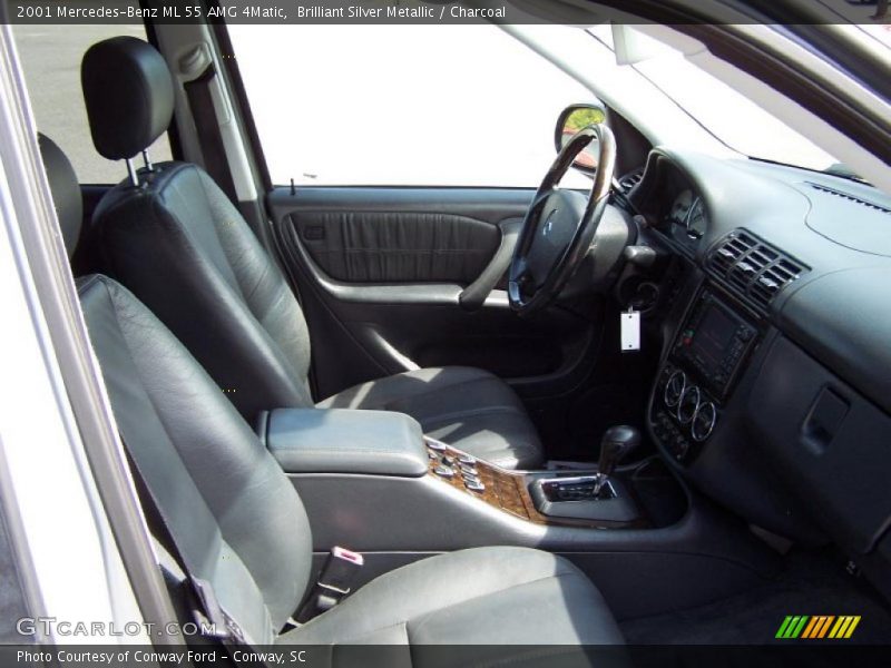 Brilliant Silver Metallic / Charcoal 2001 Mercedes-Benz ML 55 AMG 4Matic
