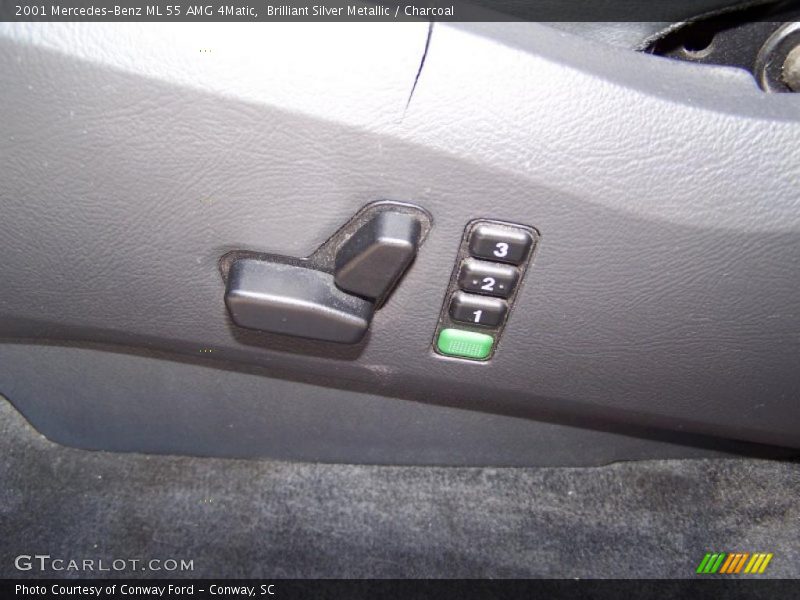 Brilliant Silver Metallic / Charcoal 2001 Mercedes-Benz ML 55 AMG 4Matic