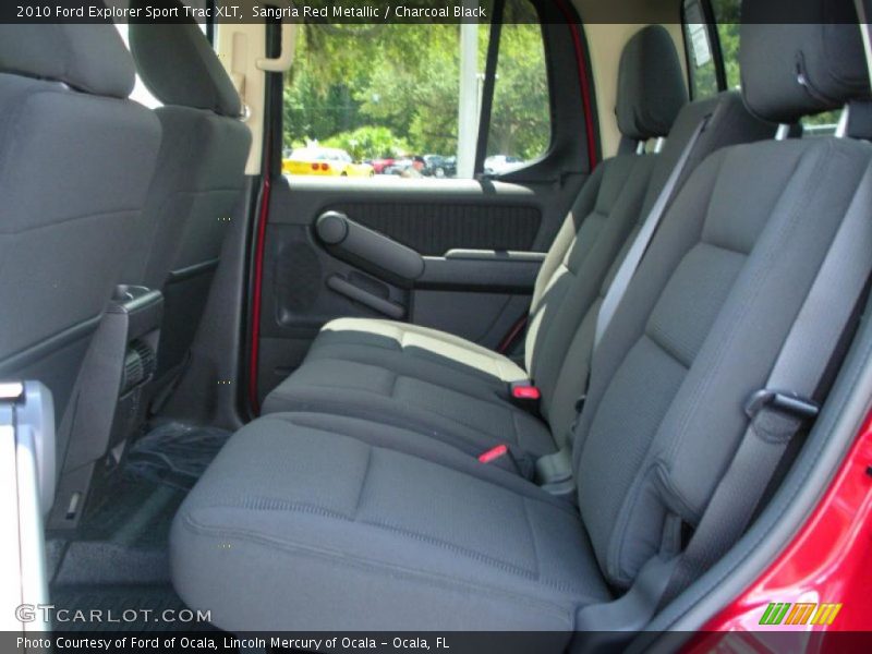Sangria Red Metallic / Charcoal Black 2010 Ford Explorer Sport Trac XLT