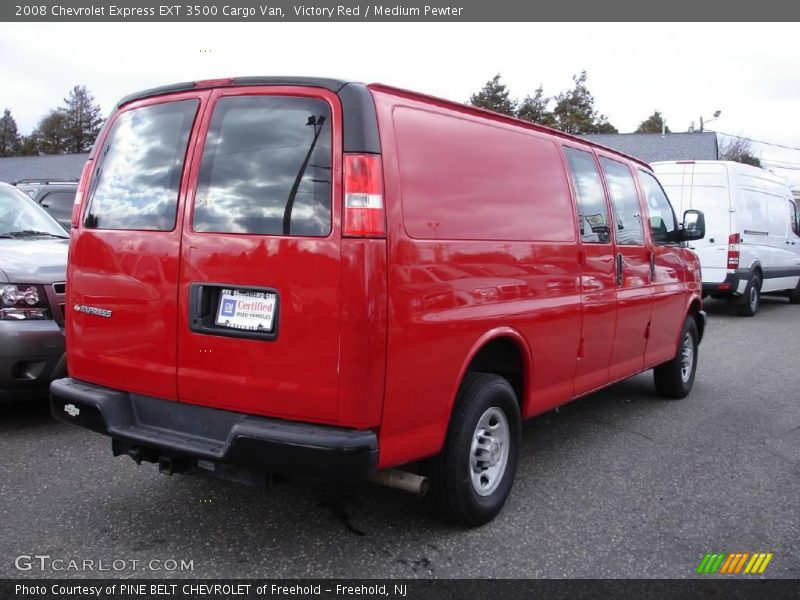 Victory Red / Medium Pewter 2008 Chevrolet Express EXT 3500 Cargo Van