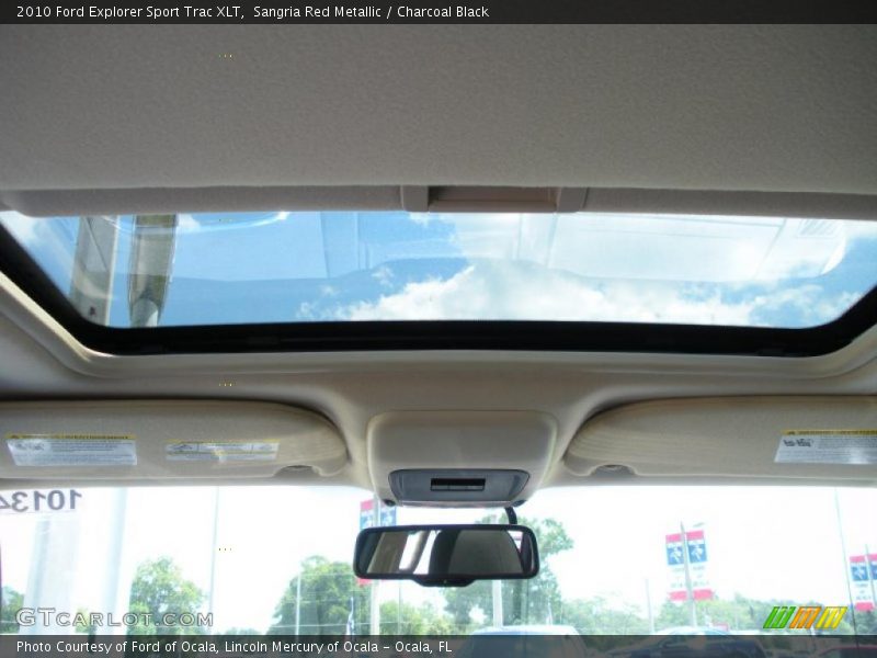 Sangria Red Metallic / Charcoal Black 2010 Ford Explorer Sport Trac XLT