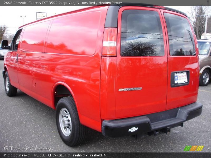 Victory Red / Medium Pewter 2008 Chevrolet Express EXT 3500 Cargo Van