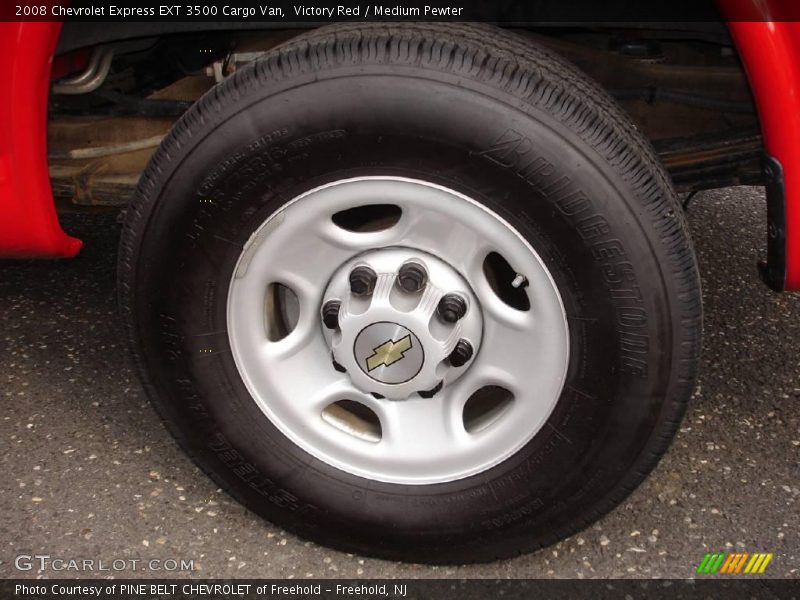 Victory Red / Medium Pewter 2008 Chevrolet Express EXT 3500 Cargo Van