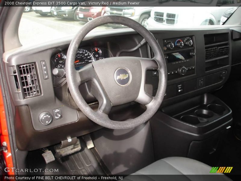 Victory Red / Medium Pewter 2008 Chevrolet Express EXT 3500 Cargo Van
