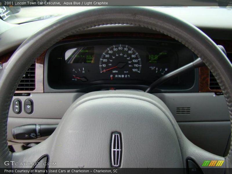 Aqua Blue / Light Graphite 2001 Lincoln Town Car Executive