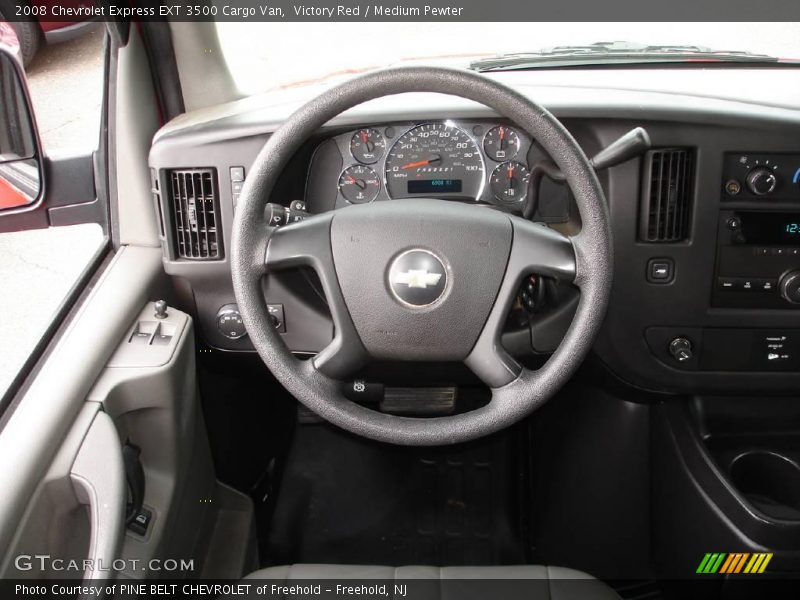 Victory Red / Medium Pewter 2008 Chevrolet Express EXT 3500 Cargo Van