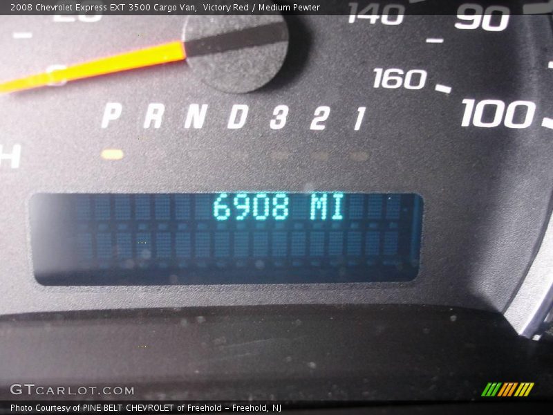 Victory Red / Medium Pewter 2008 Chevrolet Express EXT 3500 Cargo Van
