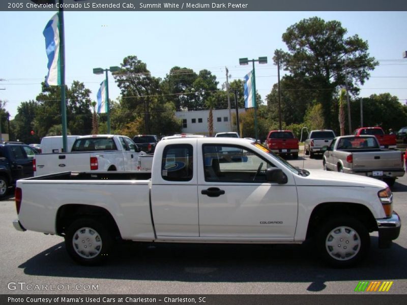 Summit White / Medium Dark Pewter 2005 Chevrolet Colorado LS Extended Cab