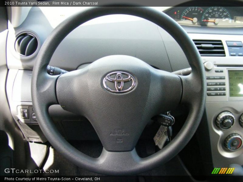 Flint Mica / Dark Charcoal 2010 Toyota Yaris Sedan