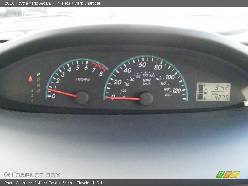 Flint Mica / Dark Charcoal 2010 Toyota Yaris Sedan