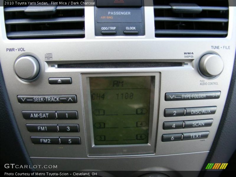 Flint Mica / Dark Charcoal 2010 Toyota Yaris Sedan