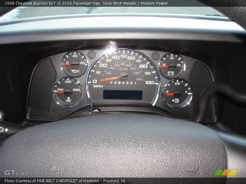 Silver Birch Metallic / Medium Pewter 2008 Chevrolet Express EXT LS 3500 Passenger Van