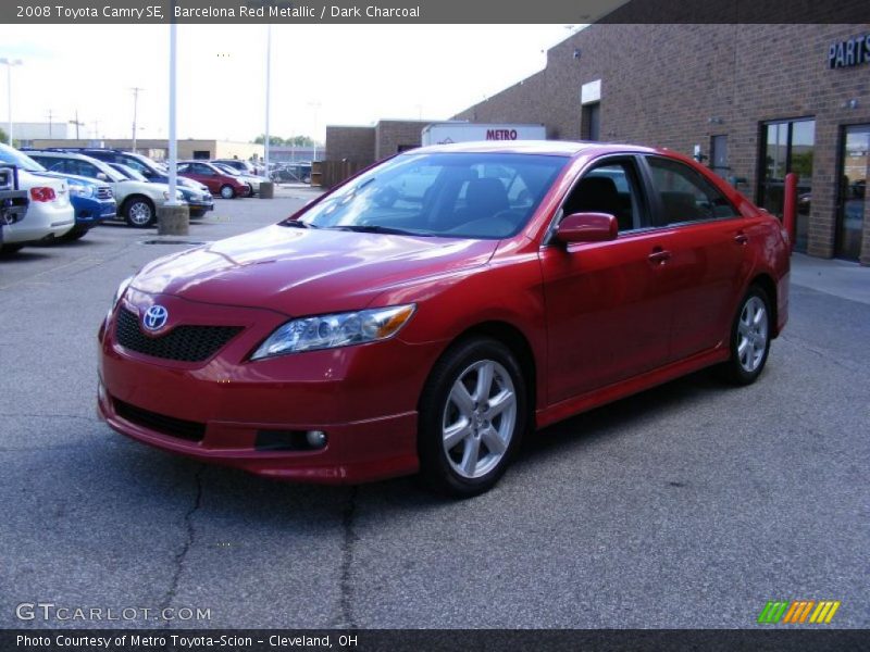 Barcelona Red Metallic / Dark Charcoal 2008 Toyota Camry SE