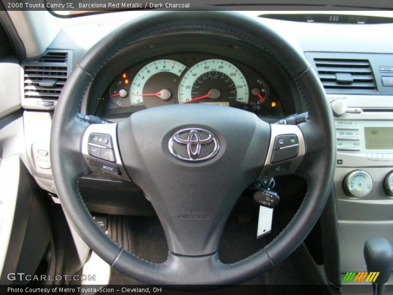 Barcelona Red Metallic / Dark Charcoal 2008 Toyota Camry SE