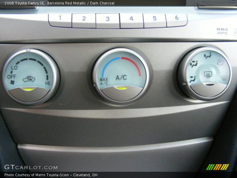 Barcelona Red Metallic / Dark Charcoal 2008 Toyota Camry SE