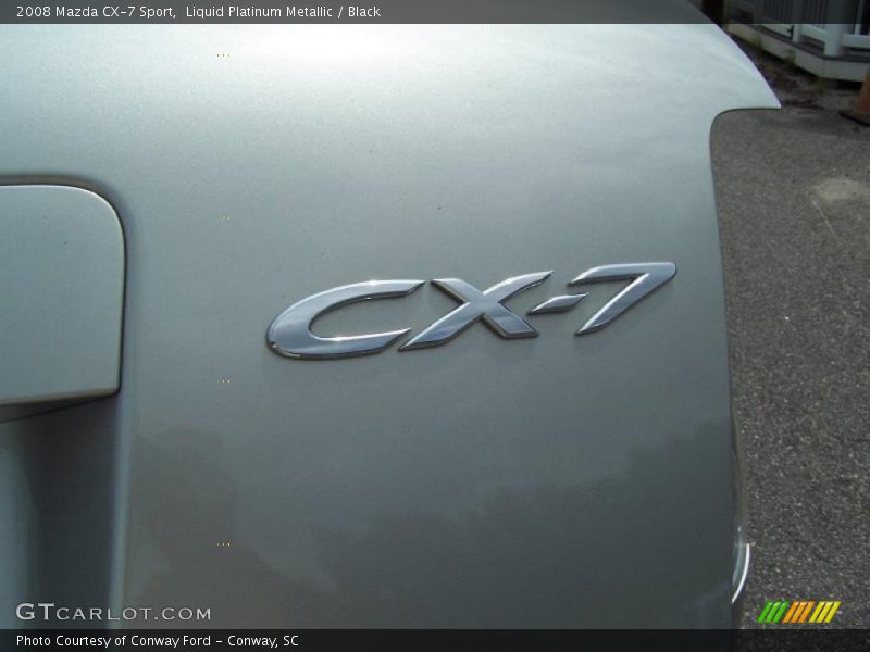 Liquid Platinum Metallic / Black 2008 Mazda CX-7 Sport