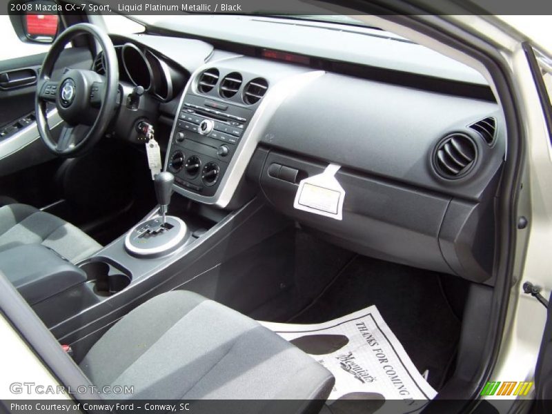 Liquid Platinum Metallic / Black 2008 Mazda CX-7 Sport