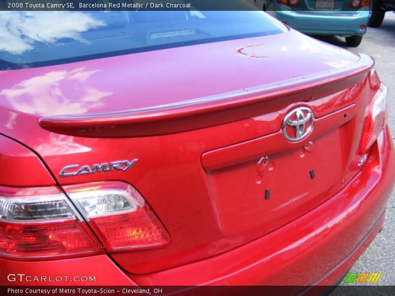 Barcelona Red Metallic / Dark Charcoal 2008 Toyota Camry SE