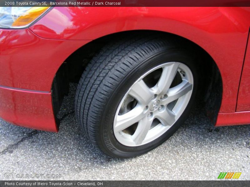 Barcelona Red Metallic / Dark Charcoal 2008 Toyota Camry SE