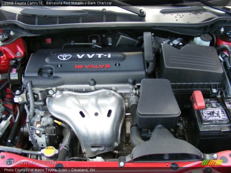 Barcelona Red Metallic / Dark Charcoal 2008 Toyota Camry SE
