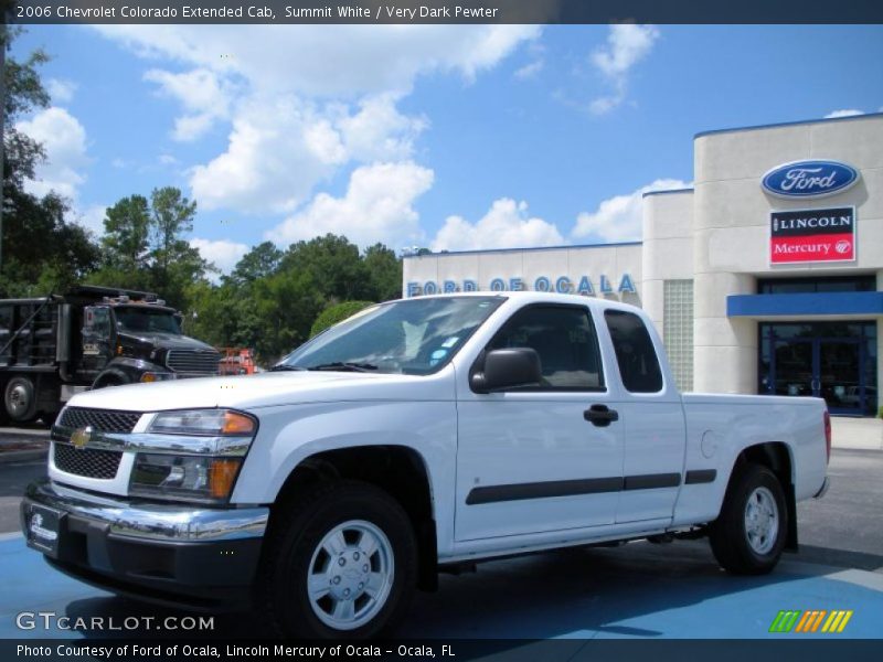 Summit White / Very Dark Pewter 2006 Chevrolet Colorado Extended Cab