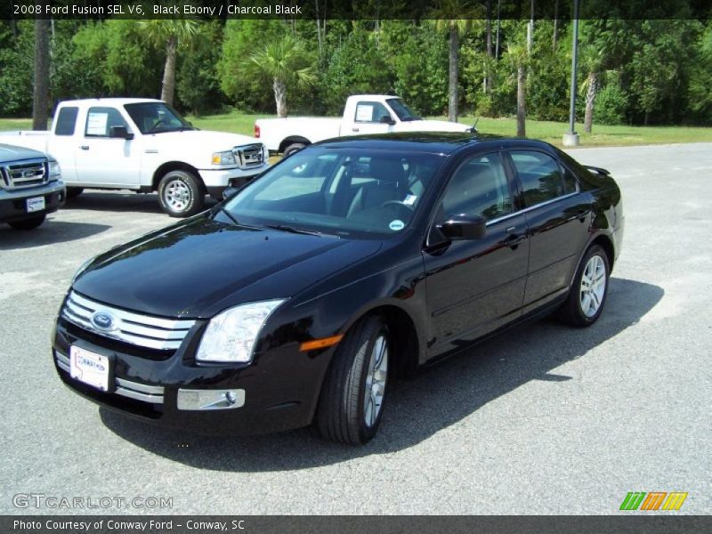 Black Ebony / Charcoal Black 2008 Ford Fusion SEL V6