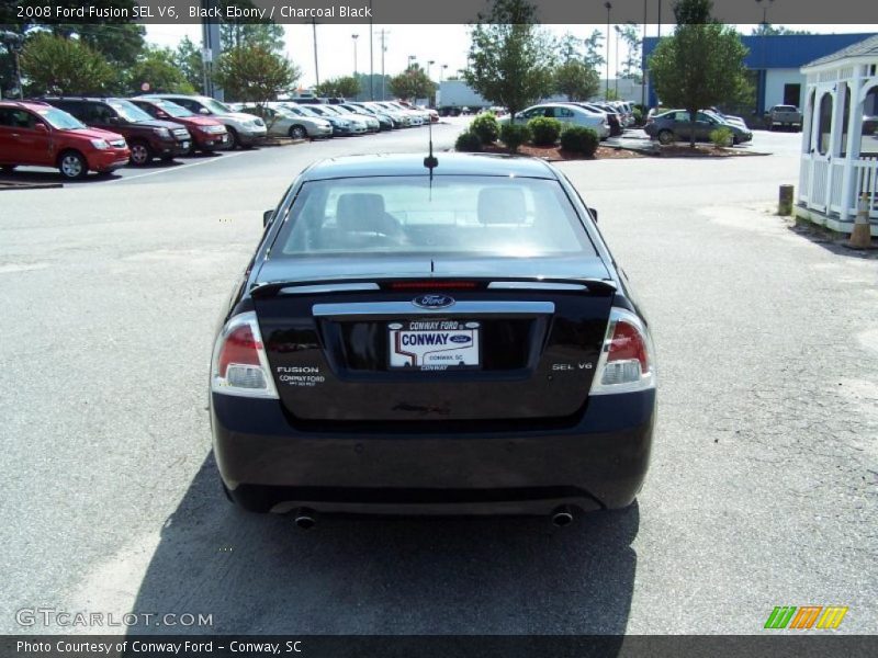 Black Ebony / Charcoal Black 2008 Ford Fusion SEL V6