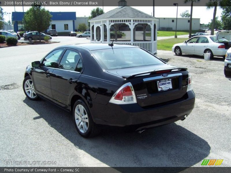 Black Ebony / Charcoal Black 2008 Ford Fusion SEL V6