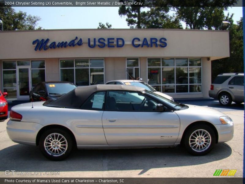 Bright Silver Metallic / Dark Slate Gray 2004 Chrysler Sebring LXi Convertible