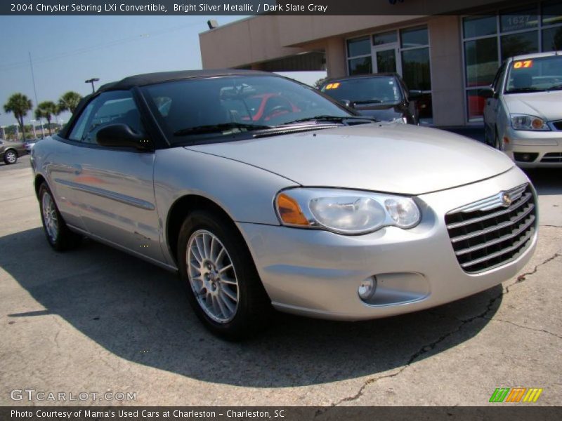 Bright Silver Metallic / Dark Slate Gray 2004 Chrysler Sebring LXi Convertible