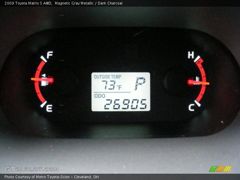 Magnetic Gray Metallic / Dark Charcoal 2009 Toyota Matrix S AWD