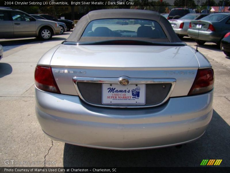 Bright Silver Metallic / Dark Slate Gray 2004 Chrysler Sebring LXi Convertible
