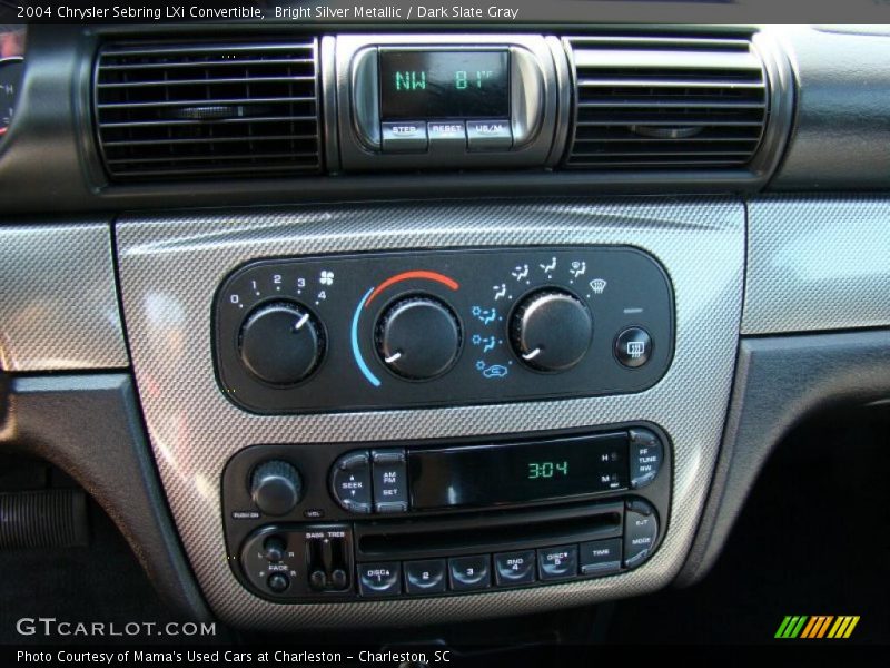 Bright Silver Metallic / Dark Slate Gray 2004 Chrysler Sebring LXi Convertible